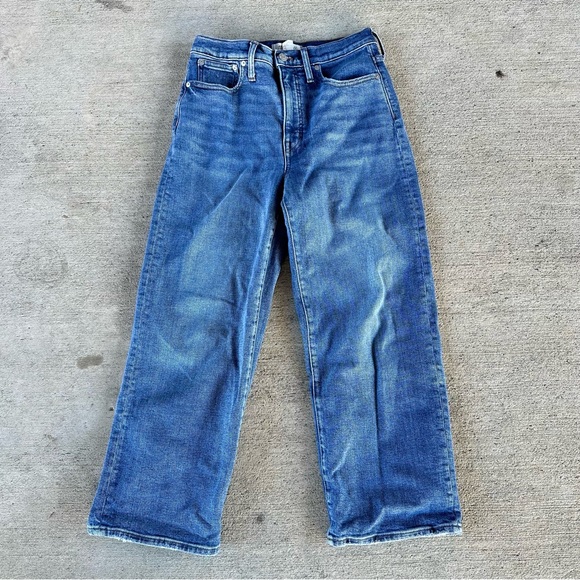 Madewell “Slim Wide Leg Crop” Jeans Size 27 - Picture 2 of 4